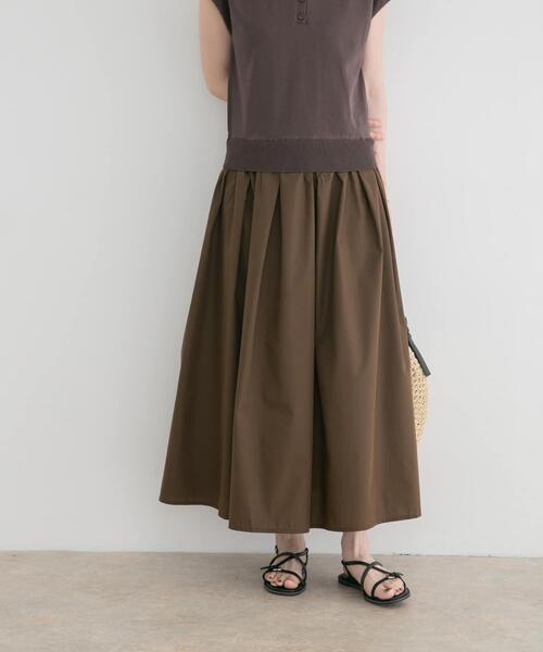 ITEMS URBANRESEARCH(アイテムズ アーバンリサーチ)の「『洗濯可』ポロニットドッキングワンピース(ワンピース・レディース・ブラック/オフホワイト/ブラウン・FREE)」の22枚目の写真