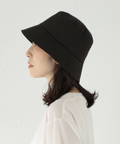 B.C STOCK(ベーセーストック)の「手洗い可 / ナイロンバケット(ハット・レディース・ベージュ/ブラック/ブラウン・FREE)」の7枚目の写真