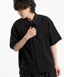 【NO ID.】Linen Touch Pintuck Shirt / リネン タッチ ピンタック シャツ