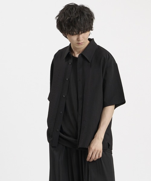 NO ID.（ノーアイディ）の「【NO ID.】Linen Touch Pintuck Shirt / リネン タッチ ピンタック シャツ（シャツ/ブラウス・メンズ・グレー/ブラック/ホワイト・2/1）」の18枚目の写真