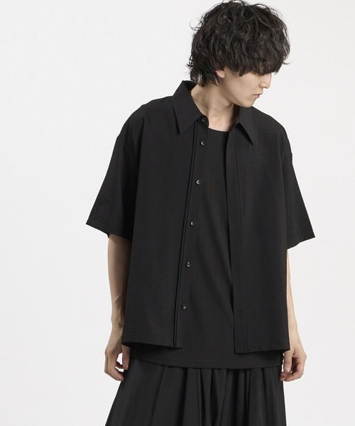NO ID.（ノーアイディ）の「【NO ID.】Linen Touch Pintuck Shirt / リネン タッチ ピンタック シャツ（シャツ/ブラウス・メンズ・グレー/ブラック/ホワイト・2/1）」の19枚目の写真