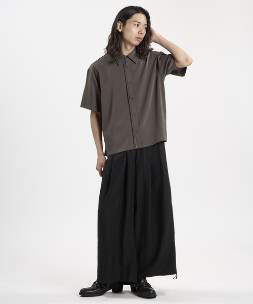 NO ID.（ノーアイディ）の「【NO ID.】Linen Touch Pintuck Shirt / リネン タッチ ピンタック シャツ（シャツ/ブラウス・メンズ・グレー/ブラック/ホワイト・2/1）」の13枚目の写真