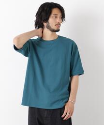 ヘリンボンジャガードTシャツ 半袖