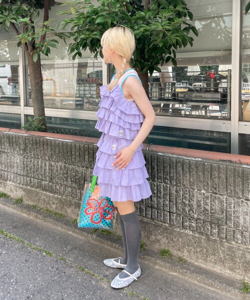 HELLO.SANFRANCISCO(ハローサンフランシスコ)の「【HELLO.SANFRANCISCO/ハローサンフランシスコ】ラメドットフリルショーツ(その他パンツ・レディース・ホワイト/サックスブルー・ONE SIZE)」の10枚目の写真