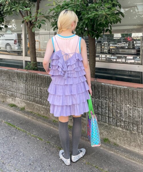 HELLO.SANFRANCISCO(ハローサンフランシスコ)の「【HELLO.SANFRANCISCO/ハローサンフランシスコ】ラメドットフリルショーツ(その他パンツ・レディース・ホワイト/サックスブルー・ONE SIZE)」の11枚目の写真