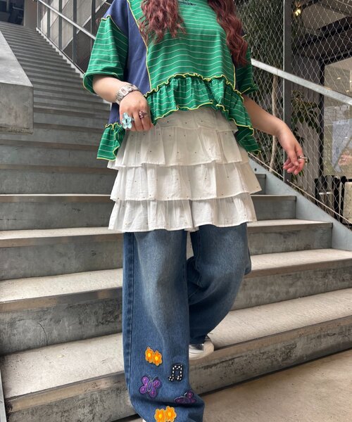 HELLO.SANFRANCISCO(ハローサンフランシスコ)の「【HELLO.SANFRANCISCO/ハローサンフランシスコ】ラメドットフリルショーツ(その他パンツ・レディース・ホワイト/サックスブルー・ONE SIZE)」の21枚目の写真