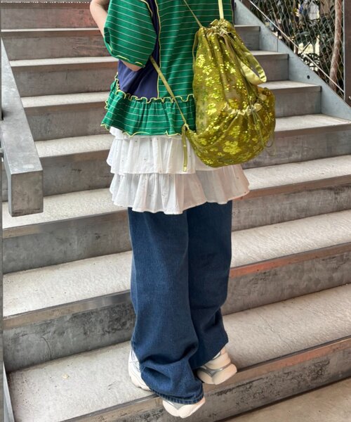 HELLO.SANFRANCISCO(ハローサンフランシスコ)の「【HELLO.SANFRANCISCO/ハローサンフランシスコ】ラメドットフリルショーツ(その他パンツ・レディース・ホワイト/サックスブルー・ONE SIZE)」の22枚目の写真