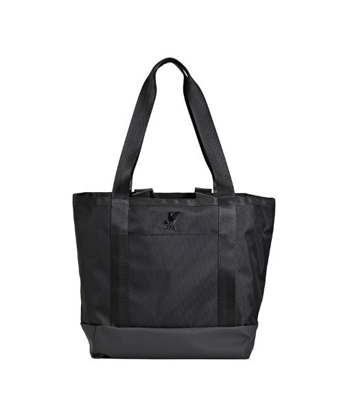 JFA STORE(ジェイエフエーストア)の「【JFA STORE】 トートバッグ JFAエンブレムラバーロゴ ヘリンボーン素材 ジップポケット付き ブラック(トートバッグ・レディース・ブラック・FREE)」の4枚目の写真
