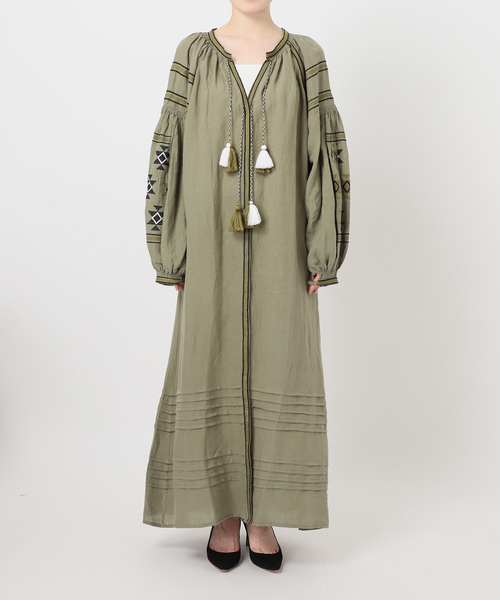 Deuxieme Classe(ドゥーズィエムクラス)の「Poppy DRESS(ワンピース・レディース・カーキ/ブラウン・FREE)」の3枚目の写真