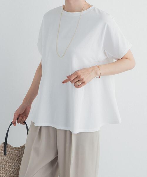 URBAN RESEARCH DOORS(アーバンリサーチドアーズ)の「サイドフレアプルオーバー(Tシャツ/カットソー・レディース・オフホワイト/ネイビー/グリーン系その他・FREE)」の7枚目の写真