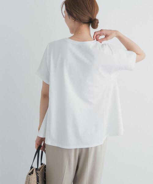 URBAN RESEARCH DOORS(アーバンリサーチドアーズ)の「サイドフレアプルオーバー(Tシャツ/カットソー・レディース・オフホワイト/ネイビー/グリーン系その他・FREE)」の8枚目の写真