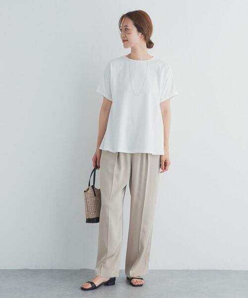 URBAN RESEARCH DOORS(アーバンリサーチドアーズ)の「サイドフレアプルオーバー(Tシャツ/カットソー・レディース・オフホワイト/ネイビー/グリーン系その他・FREE)」の9枚目の写真