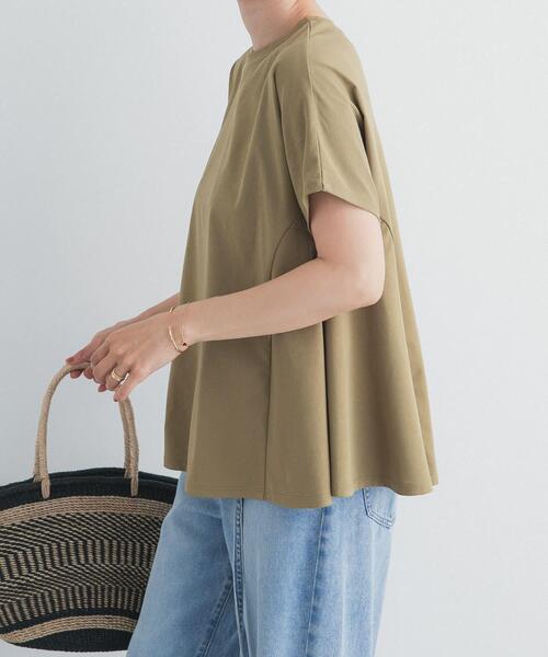URBAN RESEARCH DOORS(アーバンリサーチドアーズ)の「サイドフレアプルオーバー(Tシャツ/カットソー・レディース・オフホワイト/ネイビー/グリーン系その他・FREE)」の15枚目の写真