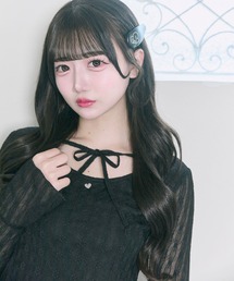 セール】【Belle Charme】Elegant Frill Lace Tops（Tシャツ