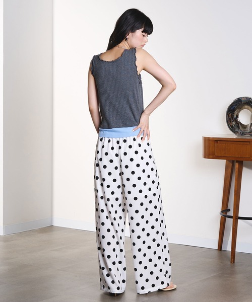 ROSE BUD(ローズバッド)の「POLKA DOT PANTS(その他パンツ・レディース・グリーン/ホワイト・ONE SIZE)」の8枚目の写真