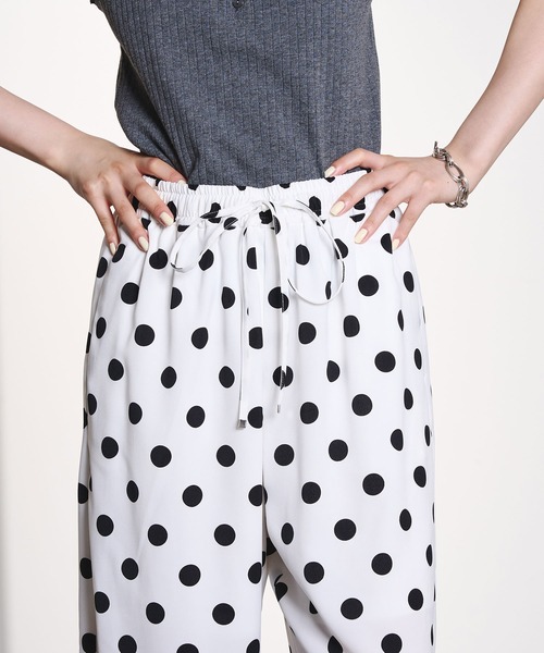 ROSE BUD(ローズバッド)の「POLKA DOT PANTS(その他パンツ・レディース・グリーン/ホワイト・ONE SIZE)」の9枚目の写真