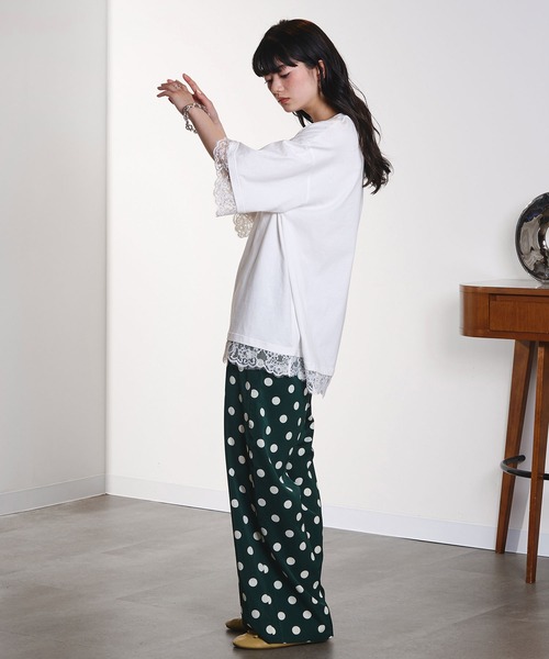 ROSE BUD(ローズバッド)の「POLKA DOT PANTS(その他パンツ・レディース・グリーン/ホワイト・ONE SIZE)」の18枚目の写真