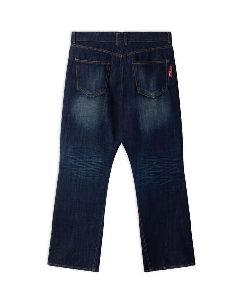 WORLDDILEMA(ワールドジレンマ)の「Racer Knee Line Washing Denim Pants (Dark Blue)(デニムパンツ・レディース・その他・82/55)」の5枚目の写真