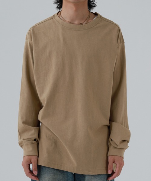 OMNES(オムネス)の「製品洗い 無地長袖Tシャツ(Tシャツ/カットソー・レディース・ブラウン/ピンク/ベージュ・XL/WOMENS S/L/WOMENS L/WOMENS M)」の15枚目の写真