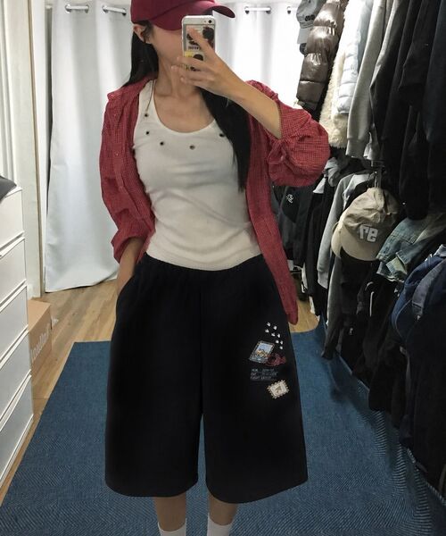 GAKKAI UNIONS(ガッカイユニオンズ)の「トリップポスト バミューダパンツ ブラック(その他パンツ・レディース・その他・SMALL/MEDIUM/LARGE/X-LARGE)」の4枚目の写真