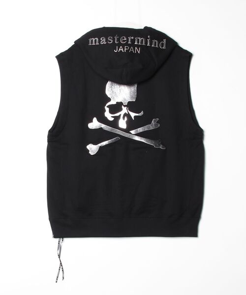 mastermind JAPAN(マスターマインド)の「FOILED SLEEVELESS HOODIE(パーカー・メンズ・ホワイト/ブラック・XL)」の3枚目の写真