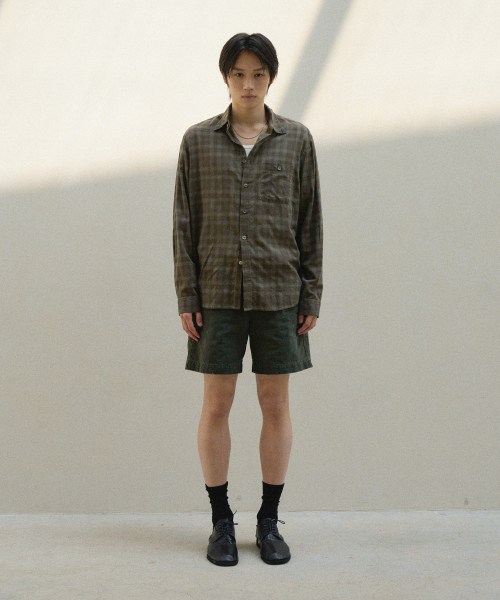 SLOWACID（スローアシッド）の「リペア6インチコットンショーツ[カーキ]（その他パンツ・レディース・その他・SMALL/MEDIUM/LARGE/X-LARGE）」の3枚目の写真