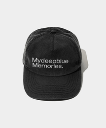 mydeepbluememories（マイディープブルーメモリーズ）の「(5 PANEL)MM MY TEXT CAP (BLACK)（キャップ）」