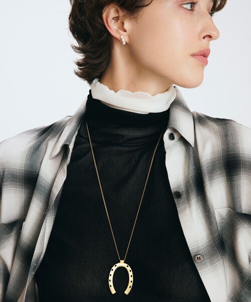 allureville(アルアバイル)の「オンブレーチェックシャツ(シャツ/ブラウス・レディース・ブラック系その他/ブラウン系その他・2)」の3枚目の写真