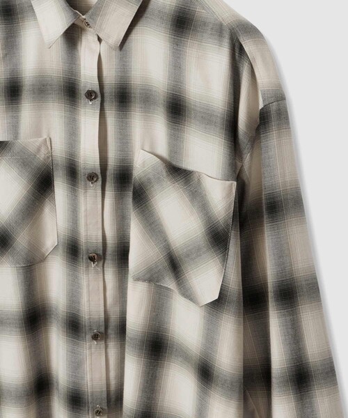 allureville(アルアバイル)の「オンブレーチェックシャツ(シャツ/ブラウス・レディース・ブラック系その他/ブラウン系その他・2)」の12枚目の写真