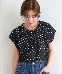 le.coeur blanc | バックリボンネックギャザーブラウス(シャツ/ブラウス)