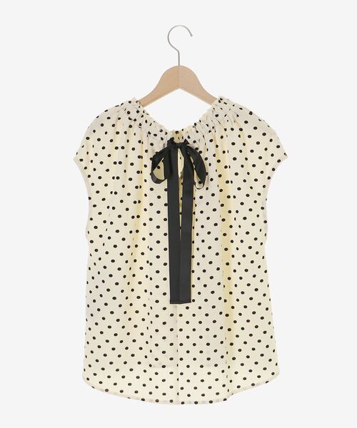 le.coeur blanc（ルクールブラン）の「バックリボンネックギャザーブラウス（シャツ/ブラウス・レディース・ホワイト系その他/ブラック/ブラック系その他・38）」の22枚目の写真