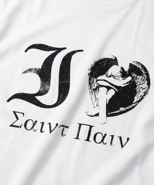 SAINTPAIN（セイントペイン）の「SPアイラブセイント半袖Tシャツホワイト（Tシャツ/カットソー・レディース・その他・MEDIUM/LARGE）」の3枚目の写真