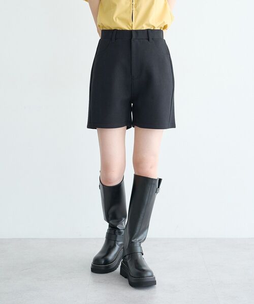 earth music&ecology(アースミュージックアンドエコロジー)の「エアもちショートパンツ(その他パンツ・レディース・ブラック/グレー系その他2・FREE)」の5枚目の写真