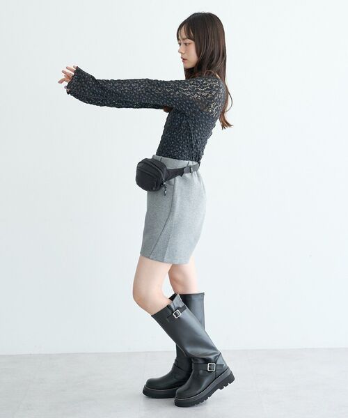 earth music&ecology(アースミュージックアンドエコロジー)の「エアもちショートパンツ(その他パンツ・レディース・ブラック/グレー系その他2・FREE)」の21枚目の写真