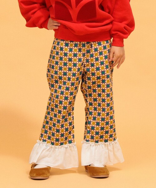 こども ビームス(コドモビームス)の「タイル柄 裾 フリル パンツ 2026FW(90~140cm)(その他パンツ・キッズ・イエロー系その他5/レッド系その他・110/130/100/90/120/140)」の9枚目の写真