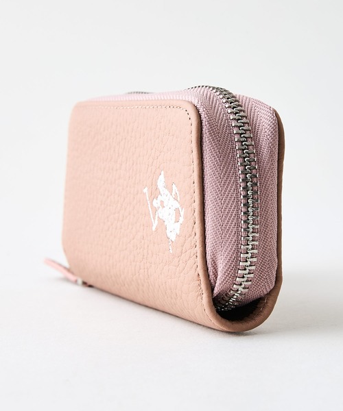 BEVERLY HILLS POLO CLUB（ビバリーヒルズポロクラブ）の「【BEVERLY HILLS POLO CLUB/ビバリーヒルズポロクラブ】【使い勝手の良さとエレガントなデザインが融合】本革キーケース ラウンドファスナー ブランドロゴ エンボス加工 スタイリッシュ ビジネス カジュアル（キーケース/キーアクセサリー・レディース・ベージュ/ピンク/サックスブルー/ブラック・FREE）」の9枚目の写真