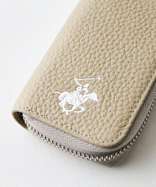 BEVERLY HILLS POLO CLUB（ビバリーヒルズポロクラブ）の「【BEVERLY HILLS POLO CLUB/ビバリーヒルズポロクラブ】【使い勝手の良さとエレガントなデザインが融合】本革キーケース ラウンドファスナー ブランドロゴ エンボス加工 スタイリッシュ ビジネス カジュアル（キーケース/キーアクセサリー・レディース・ベージュ/ピンク/サックスブルー/ブラック・FREE）」の14枚目の写真