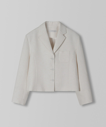 Summer Crop Blazer_Ivory