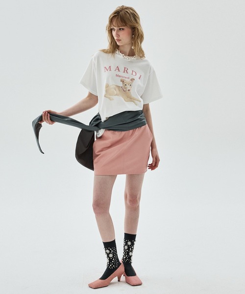Mardi Mercredi（マルディメクルディ）の「TSHIRT NEZ TOUT ROSE / Tシャツ ネ トゥ ローズ（Tシャツ/カットソー・レディース・ベージュ系2/アイボリー系2/アイボリー系1/ベージュ系1・FREE）」の11枚目の写真