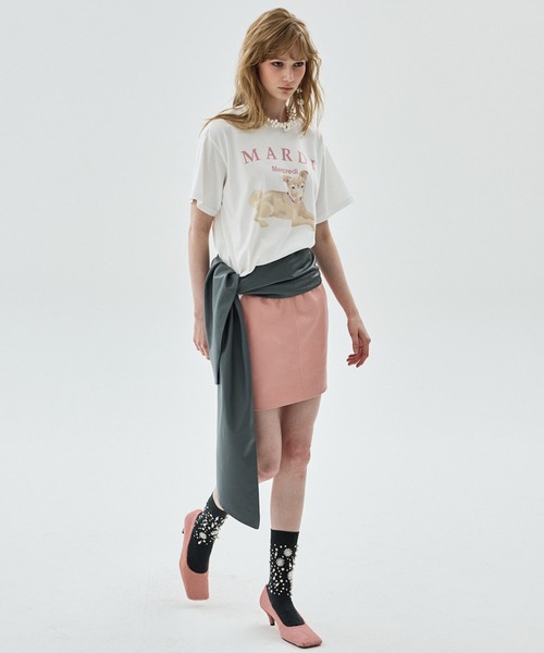 Mardi Mercredi（マルディメクルディ）の「TSHIRT NEZ TOUT ROSE / Tシャツ ネ トゥ ローズ（Tシャツ/カットソー・レディース・ベージュ系2/アイボリー系2/アイボリー系1/ベージュ系1・FREE）」の12枚目の写真