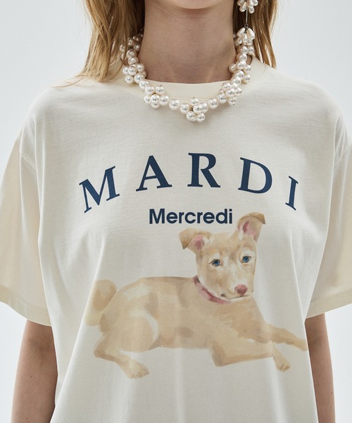 Mardi Mercredi（マルディメクルディ）の「TSHIRT NEZ TOUT ROSE / Tシャツ ネ トゥ ローズ（Tシャツ/カットソー・レディース・ベージュ系2/アイボリー系2/アイボリー系1/ベージュ系1・FREE）」の13枚目の写真