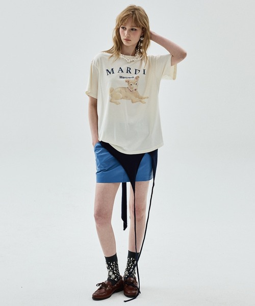 Mardi Mercredi（マルディメクルディ）の「TSHIRT NEZ TOUT ROSE / Tシャツ ネ トゥ ローズ（Tシャツ/カットソー・レディース・ベージュ系2/アイボリー系2/アイボリー系1/ベージュ系1・FREE）」の15枚目の写真