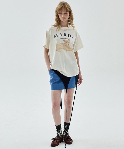 Mardi Mercredi（マルディメクルディ）の「TSHIRT NEZ TOUT ROSE / Tシャツ ネ トゥ ローズ（Tシャツ/カットソー・レディース・ベージュ系2/アイボリー系2/アイボリー系1/ベージュ系1・FREE）」の16枚目の写真