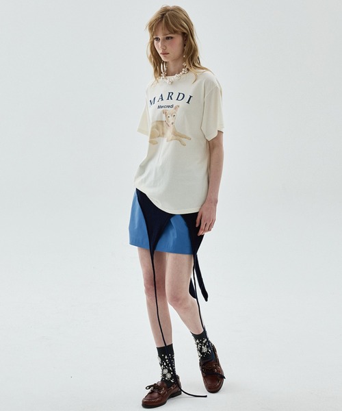 Mardi Mercredi（マルディメクルディ）の「TSHIRT NEZ TOUT ROSE / Tシャツ ネ トゥ ローズ（Tシャツ/カットソー・レディース・ベージュ系2/アイボリー系2/アイボリー系1/ベージュ系1・FREE）」の17枚目の写真