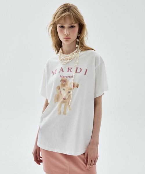 Mardi Mercredi（マルディメクルディ）の「TSHIRT NEZ TOUT ROSE / Tシャツ ネ トゥ ローズ（Tシャツ/カットソー・レディース・ベージュ系2/アイボリー系2/アイボリー系1/ベージュ系1・FREE）」の18枚目の写真