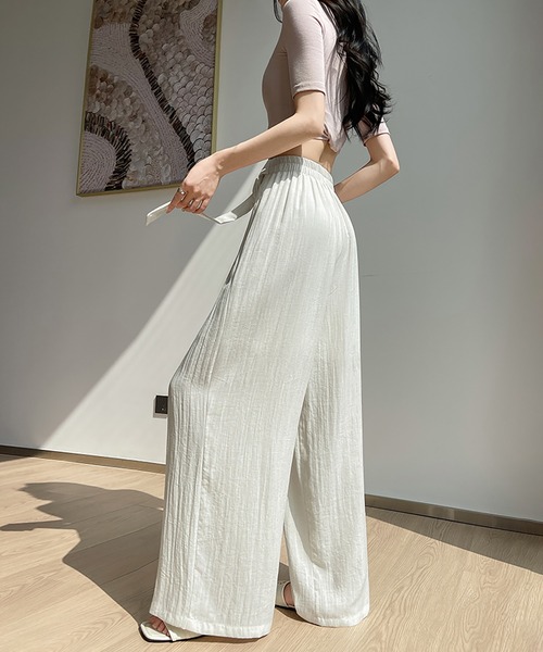 Girly Doll(ガーリードール)の「アシメウエストワイドフレアパンツ(その他パンツ・レディース・ホワイト/モカ/ブラック・L/M)」の10枚目の写真