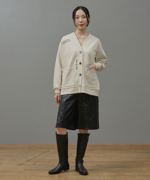 Nunc.(ヌンク)の「エコレザーハーフパンツ(その他パンツ・レディース・ブラック/ダークブラウン・38)」の15枚目の写真