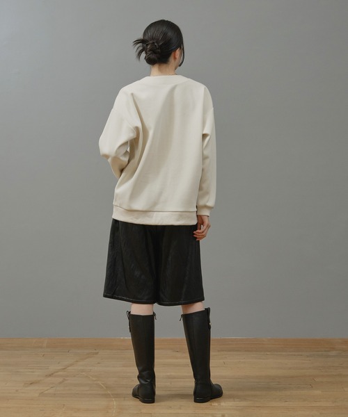 Nunc.(ヌンク)の「エコレザーハーフパンツ(その他パンツ・レディース・ブラック/ダークブラウン・38)」の18枚目の写真