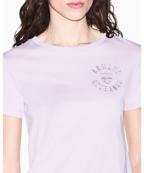 ARMANI EXCHANGE(アルマーニエクスチェンジ)の「【A|X アルマーニ エクスチェンジ】CO エンブロイダリーロゴ 半袖クルーネックTシャツ/REGULAR(ZOZO限定カラー含)(Tシャツ/カットソー・レディース・スモークピンク/ホワイト・LARGE/MEDIUM/SMALL/X-LARGE/X-SMALL)」の16枚目の写真