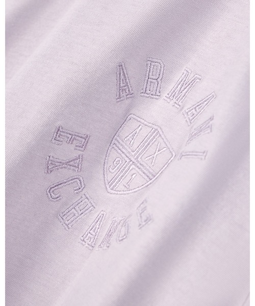 ARMANI EXCHANGE(アルマーニエクスチェンジ)の「【A|X アルマーニ エクスチェンジ】CO エンブロイダリーロゴ 半袖クルーネックTシャツ/REGULAR(ZOZO限定カラー含)(Tシャツ/カットソー・レディース・スモークピンク/ホワイト・LARGE/MEDIUM/SMALL/X-LARGE/X-SMALL)」の6枚目の写真